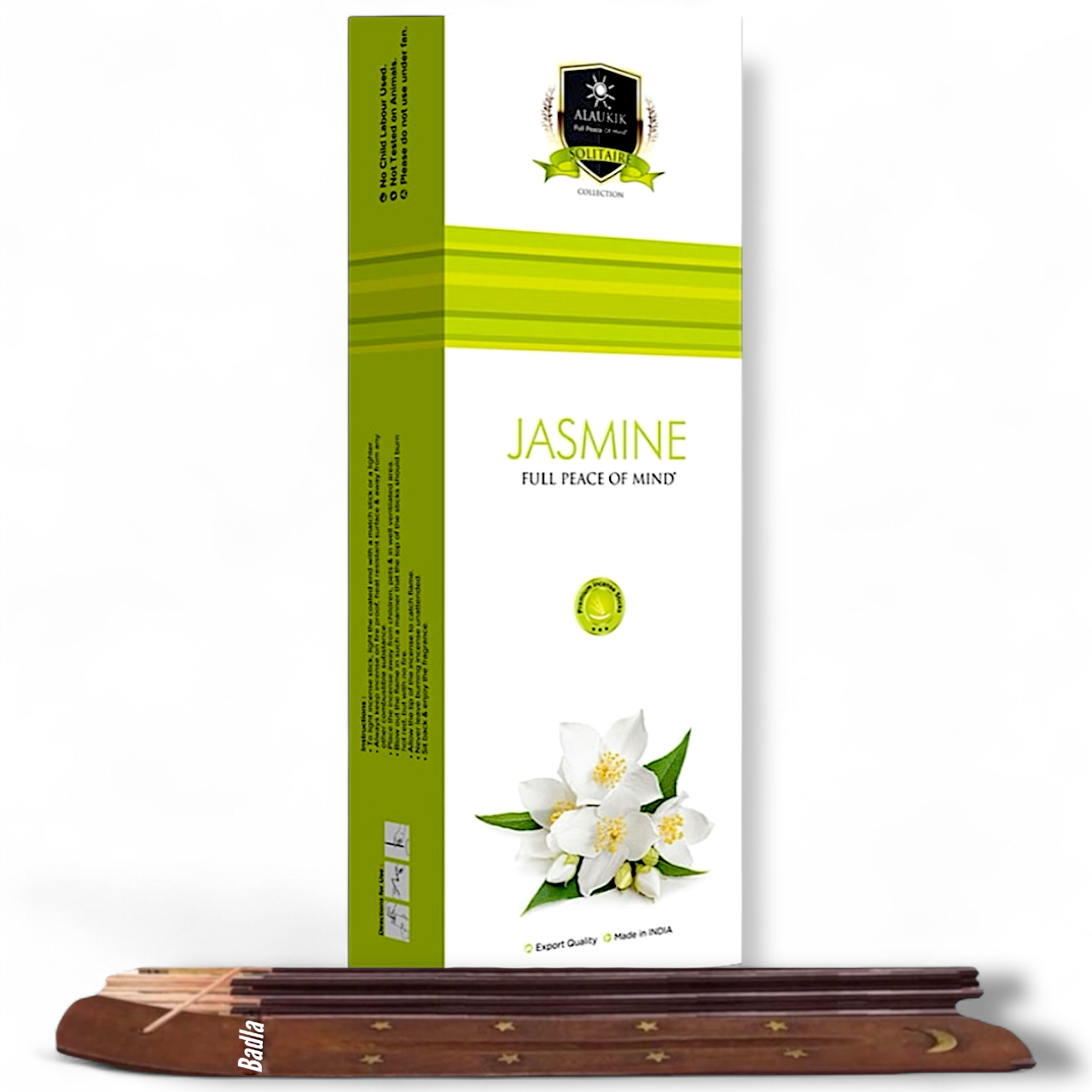 Incienso ALAUKIK Premium | Varitas 250 g | Colección Jumbo | Porta Incienso Incluido