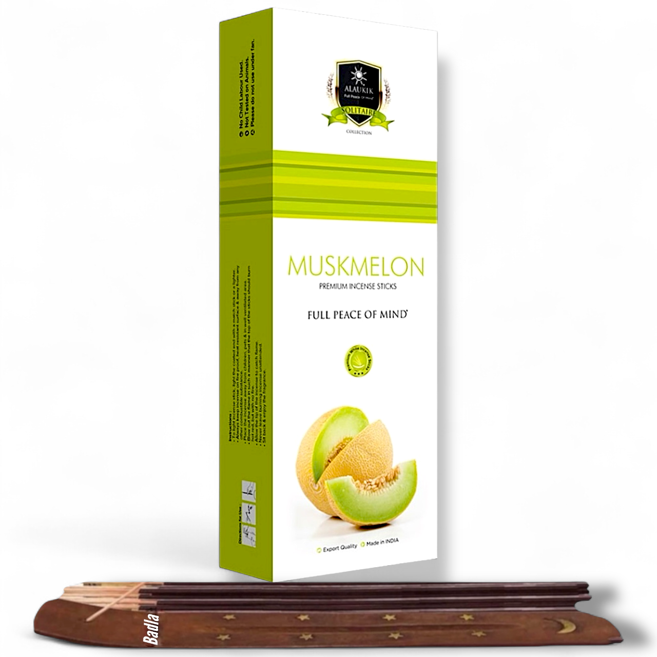 Incienso ALAUKIK Premium | Varitas 250 g | Colección Jumbo | Porta Incienso Incluido