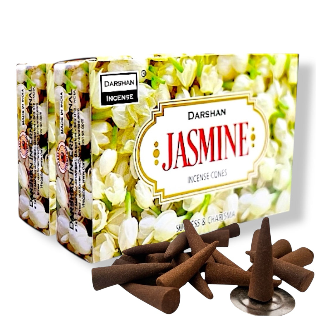 Incienso Conos DARSHAN | Flujo Normal 40 pz | Distintos Aromas Hechos a Mano en la India |