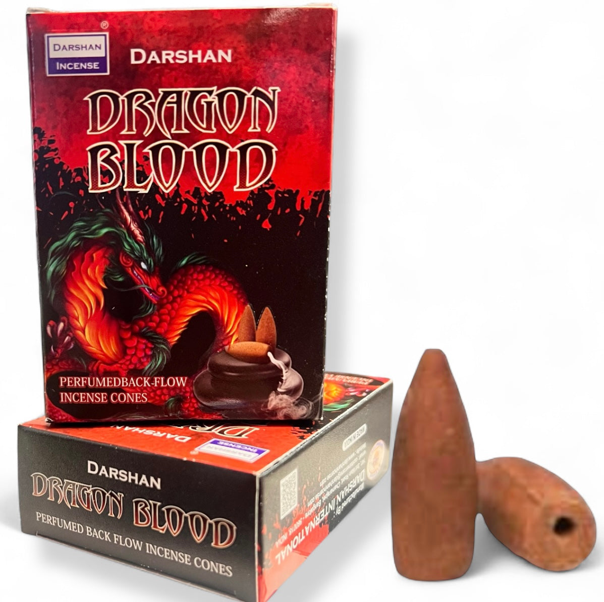 Incienso Conos de Cascada DARSHAN | Backflow 40 pz | Distintos Aromas Hechos a Mano en la India |