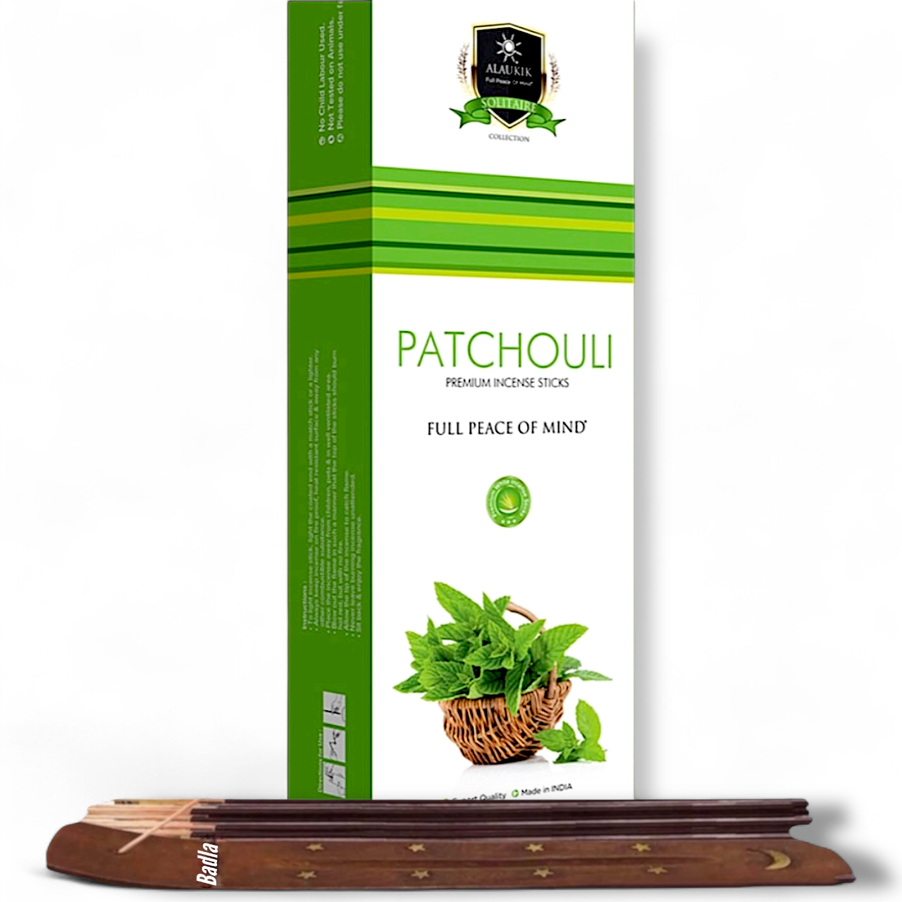 Incienso ALAUKIK Premium | Varitas 250 g | Colección Jumbo | Porta Incienso Incluido