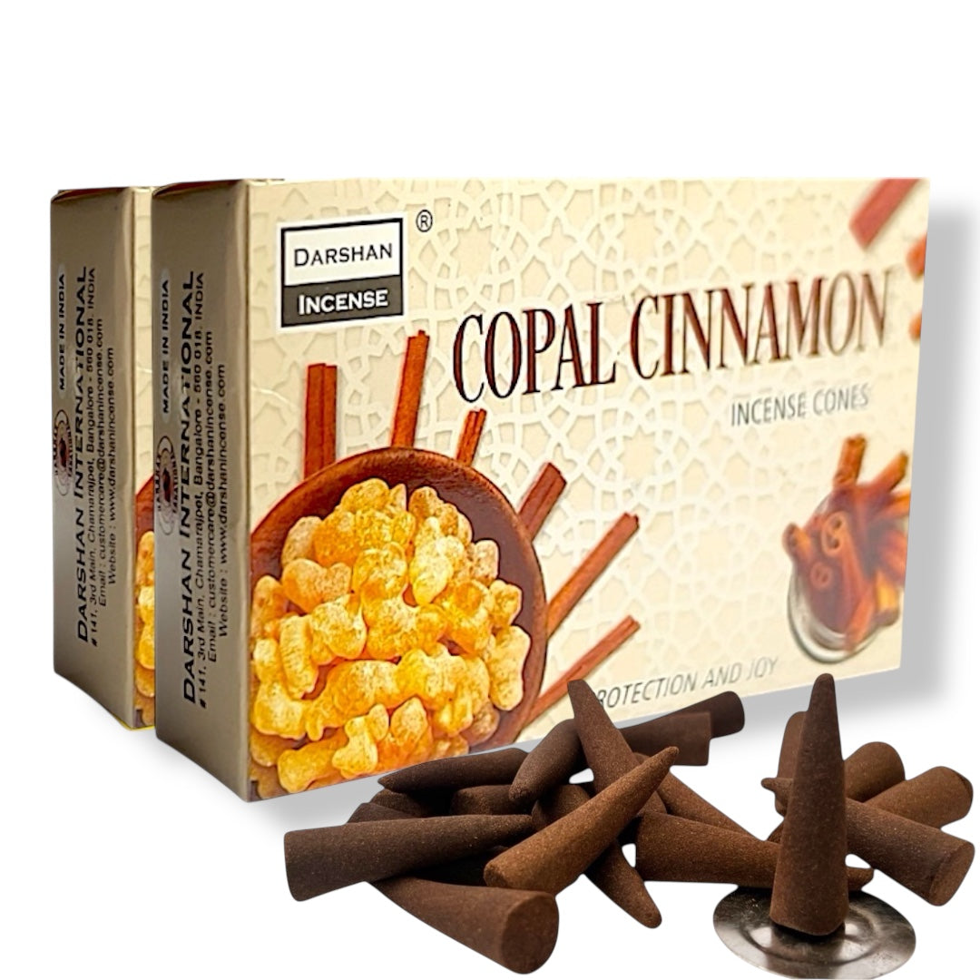 Incienso Conos DARSHAN | Flujo Normal 40 pz | Distintos Aromas Hechos a Mano en la India |