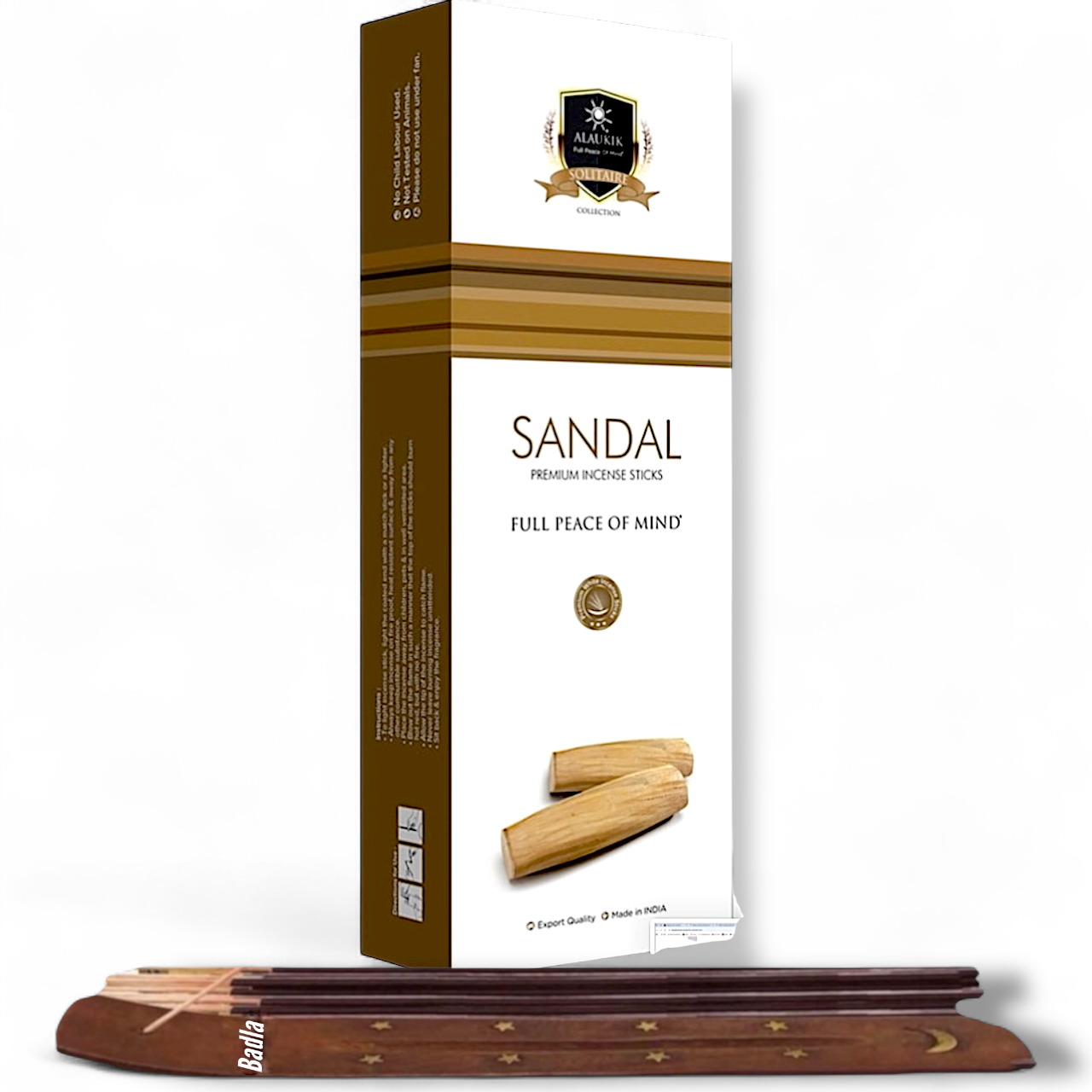 Incienso ALAUKIK Premium | Varitas 250 g | Colección Jumbo | Porta Incienso Incluido