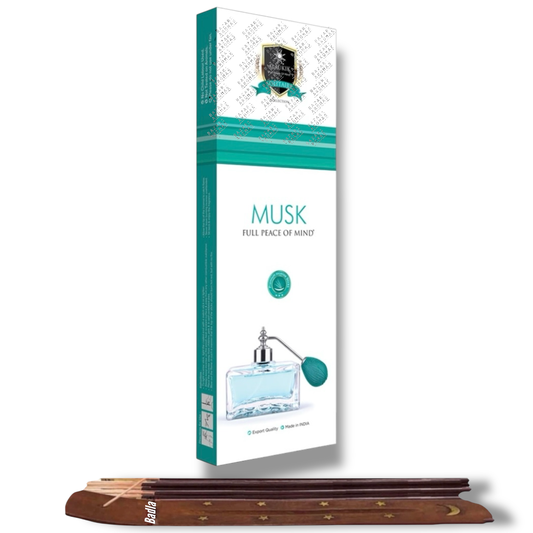 Incienso ALAUKIK Premium | Varitas 90 g | Colección Solitaire | Porta Incienso Incluido