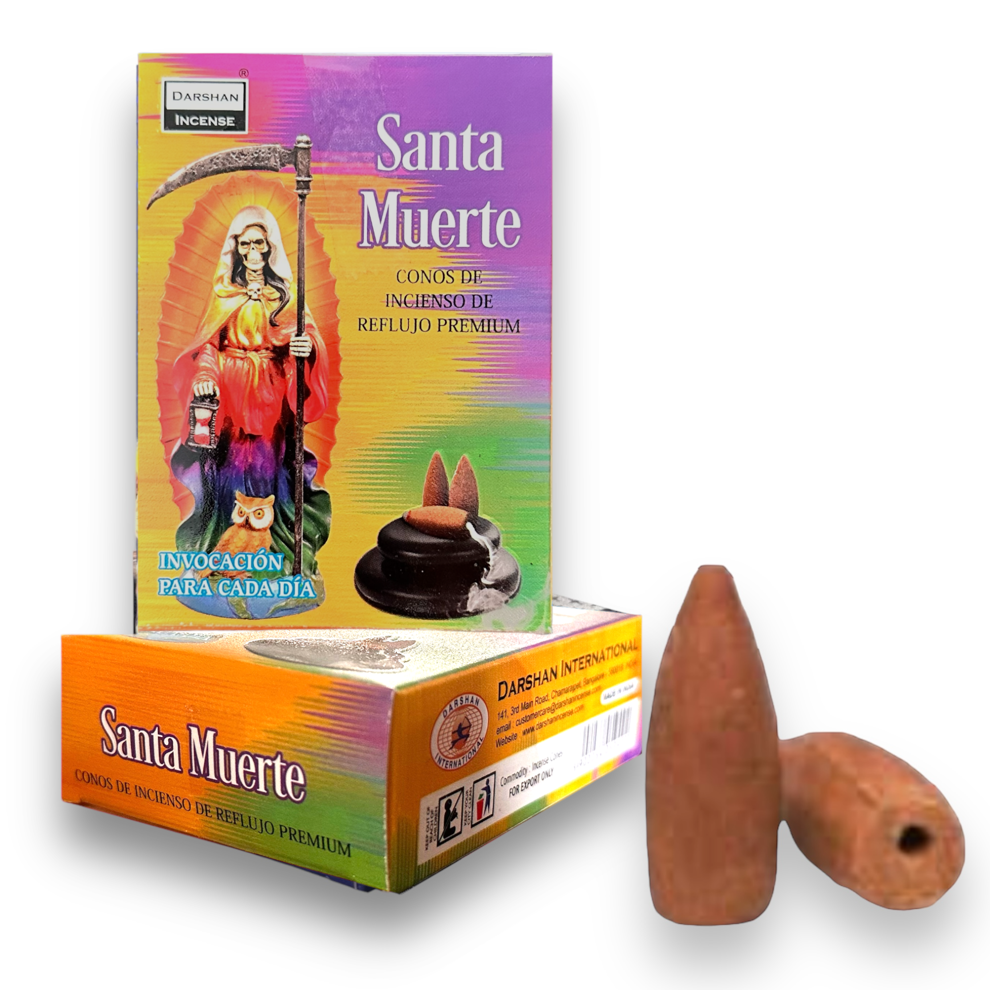 Incienso Conos de Cascada DARSHAN | Backflow 40 pz | Distintos Aromas Hechos a Mano en la India |