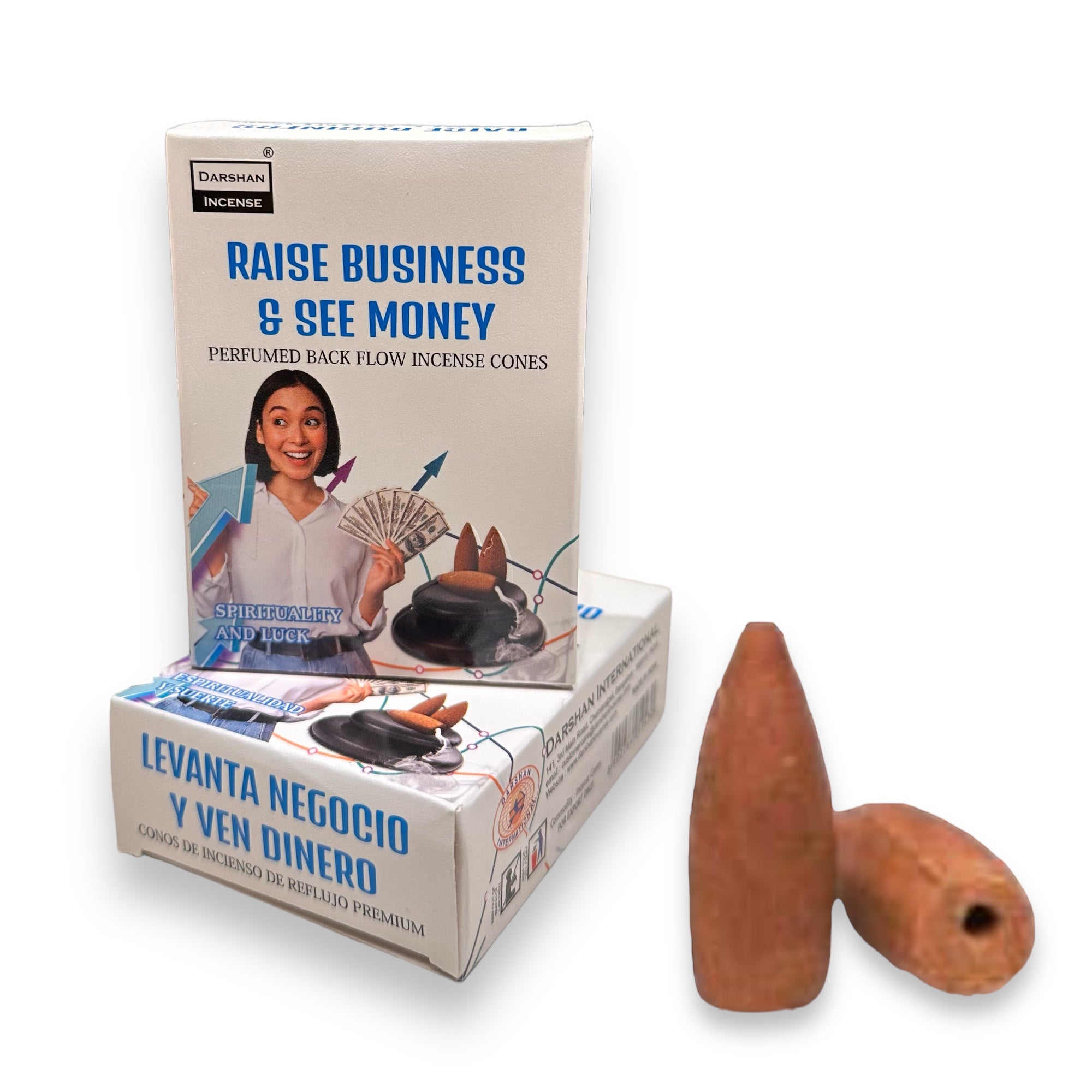 Incienso Conos de Cascada DARSHAN | Backflow 40 pz | Distintos Aromas Hechos a Mano en la India |