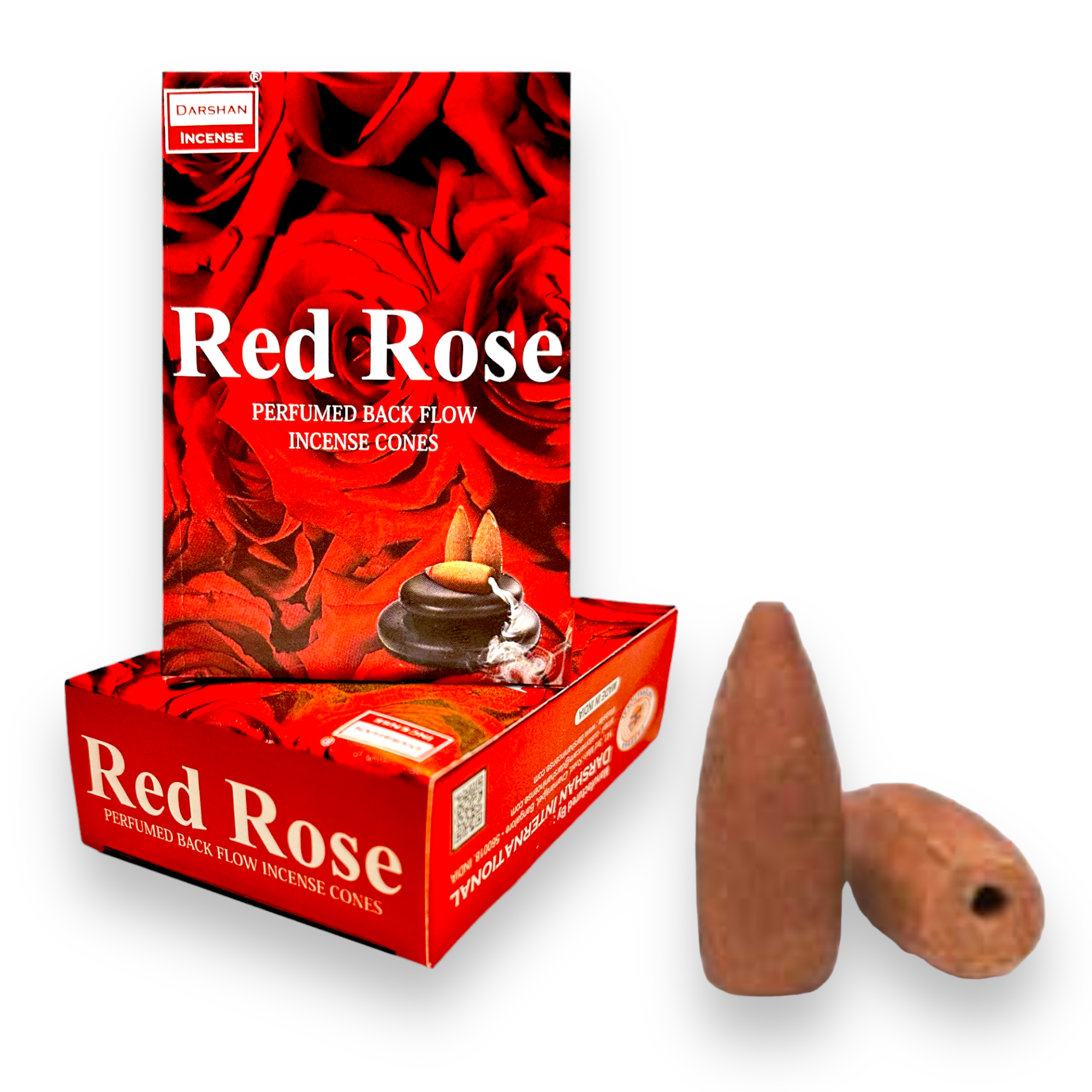 Incienso Conos de Cascada DARSHAN | Backflow 40 pz | Distintos Aromas Hechos a Mano en la India |