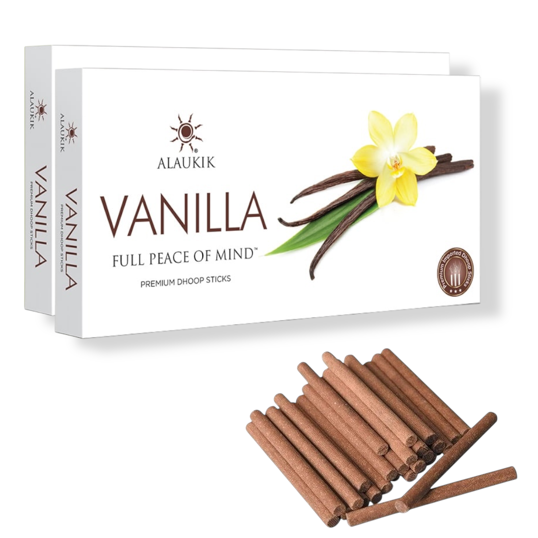 Incienso ALAUKIK Premium | Dhoop Sticks 100 g | Coleccion Dhoop | Porta Incienso Incluido