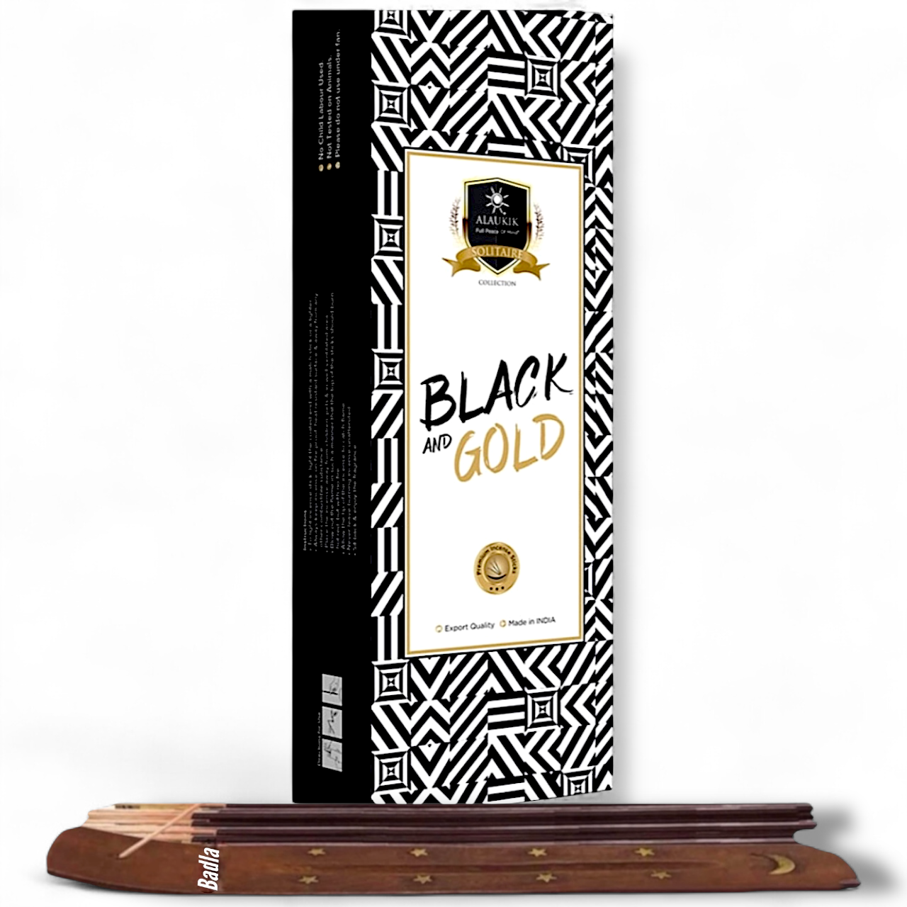 Incienso ALAUKIK Premium | Varitas 250 g | Colección Jumbo | Porta Incienso Incluido