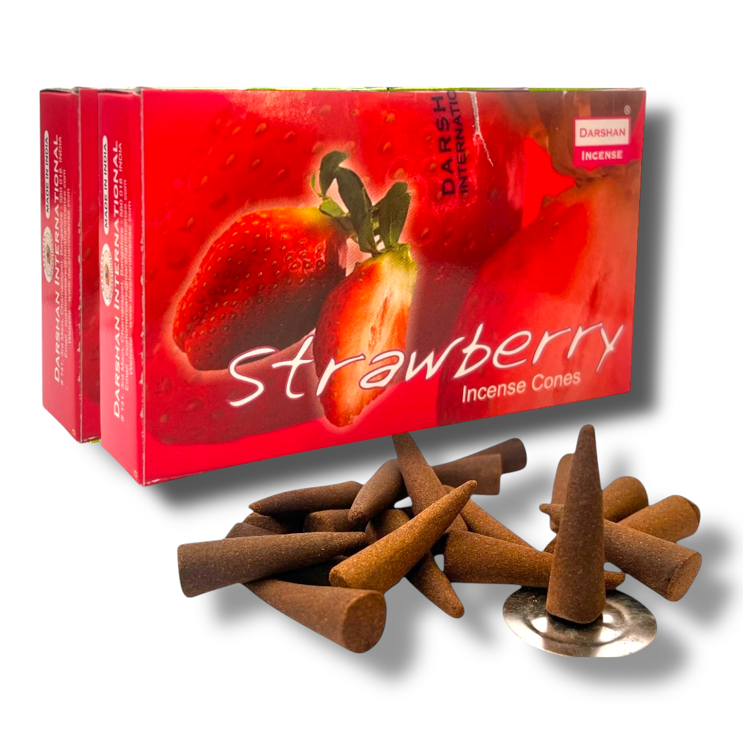 Incienso Conos DARSHAN | Flujo Normal 40 pz | Distintos Aromas Hechos a Mano en la India |