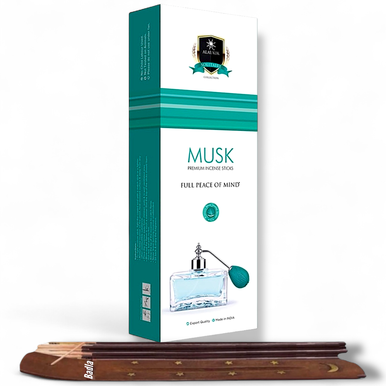 Incienso ALAUKIK Premium | Varitas 250 g | Colección Jumbo | Porta Incienso Incluido