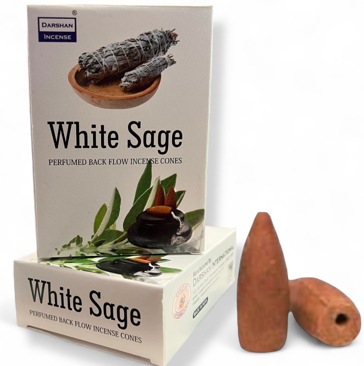 Incienso Conos de Cascada DARSHAN | Backflow 40 pz | Distintos Aromas Hechos a Mano en la India |
