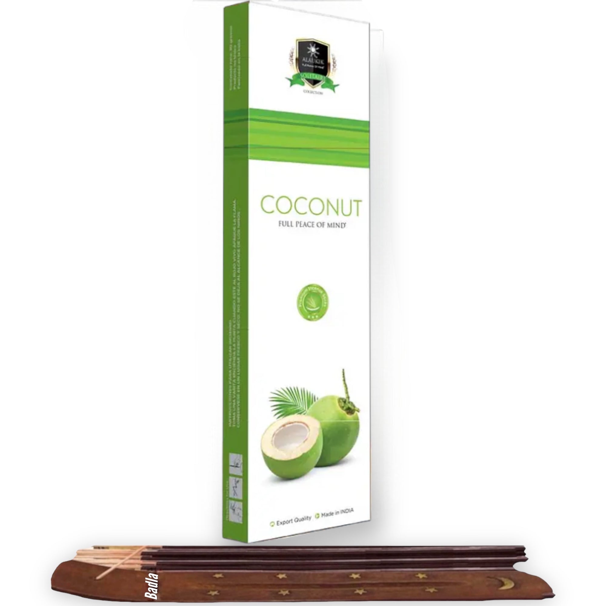 Incienso ALAUKIK Premium | Varitas 90 g | Colección Solitaire | Porta Incienso Incluido