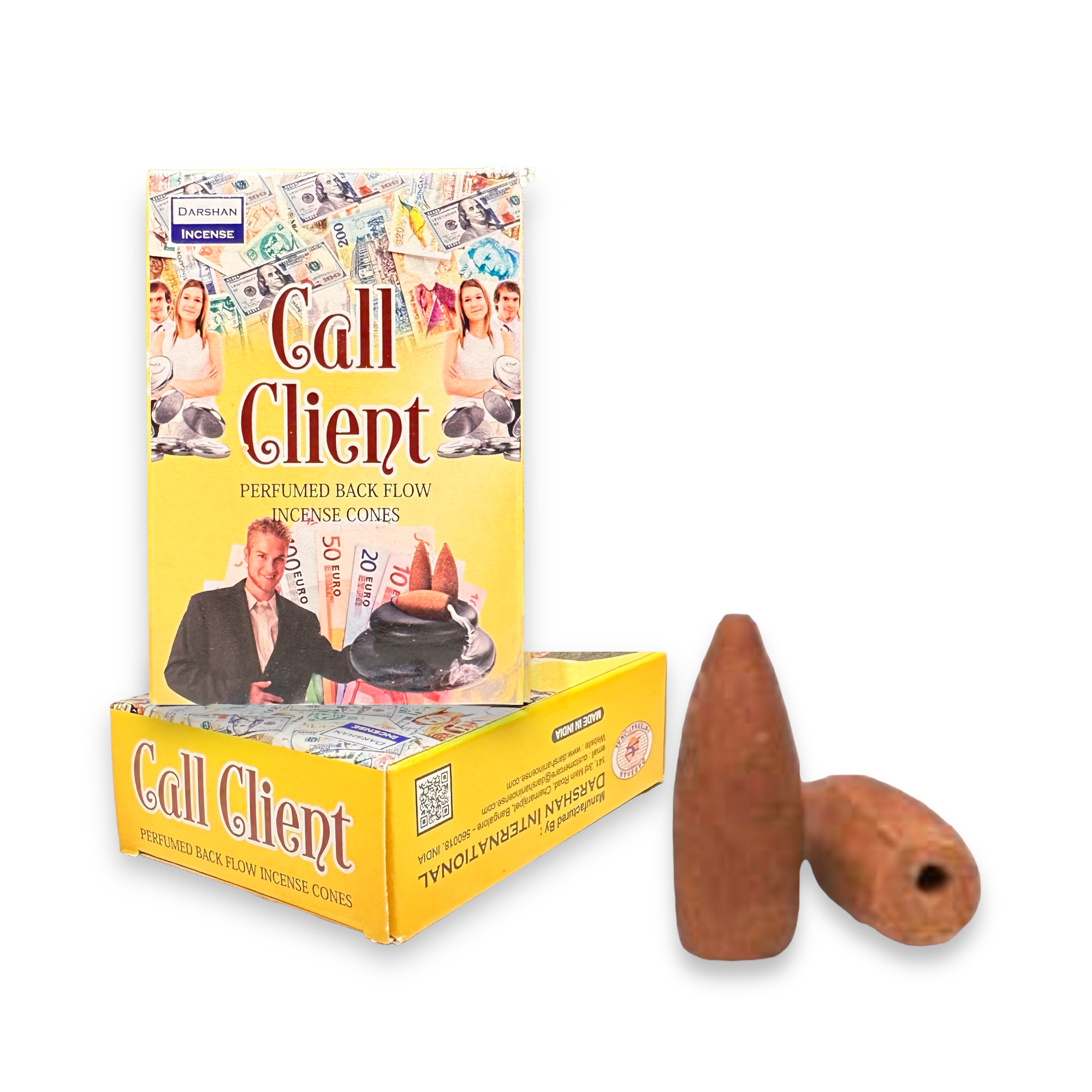 Incienso Conos de Cascada DARSHAN | Backflow 40 pz | Distintos Aromas Hechos a Mano en la India |