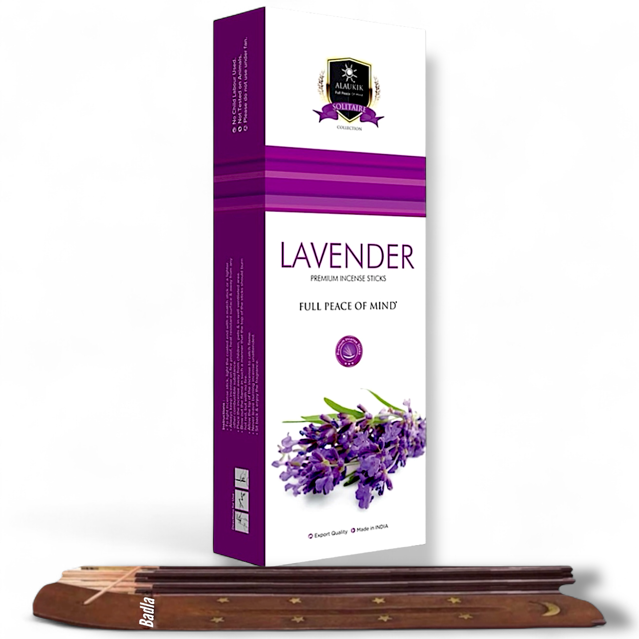 Incienso ALAUKIK Premium | Varitas 250 g | Colección Jumbo | Porta Incienso Incluido