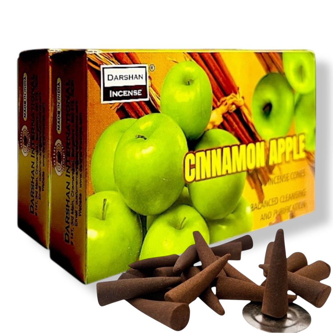 Incienso Conos DARSHAN | Flujo Normal 40 pz | Distintos Aromas Hechos a Mano en la India |