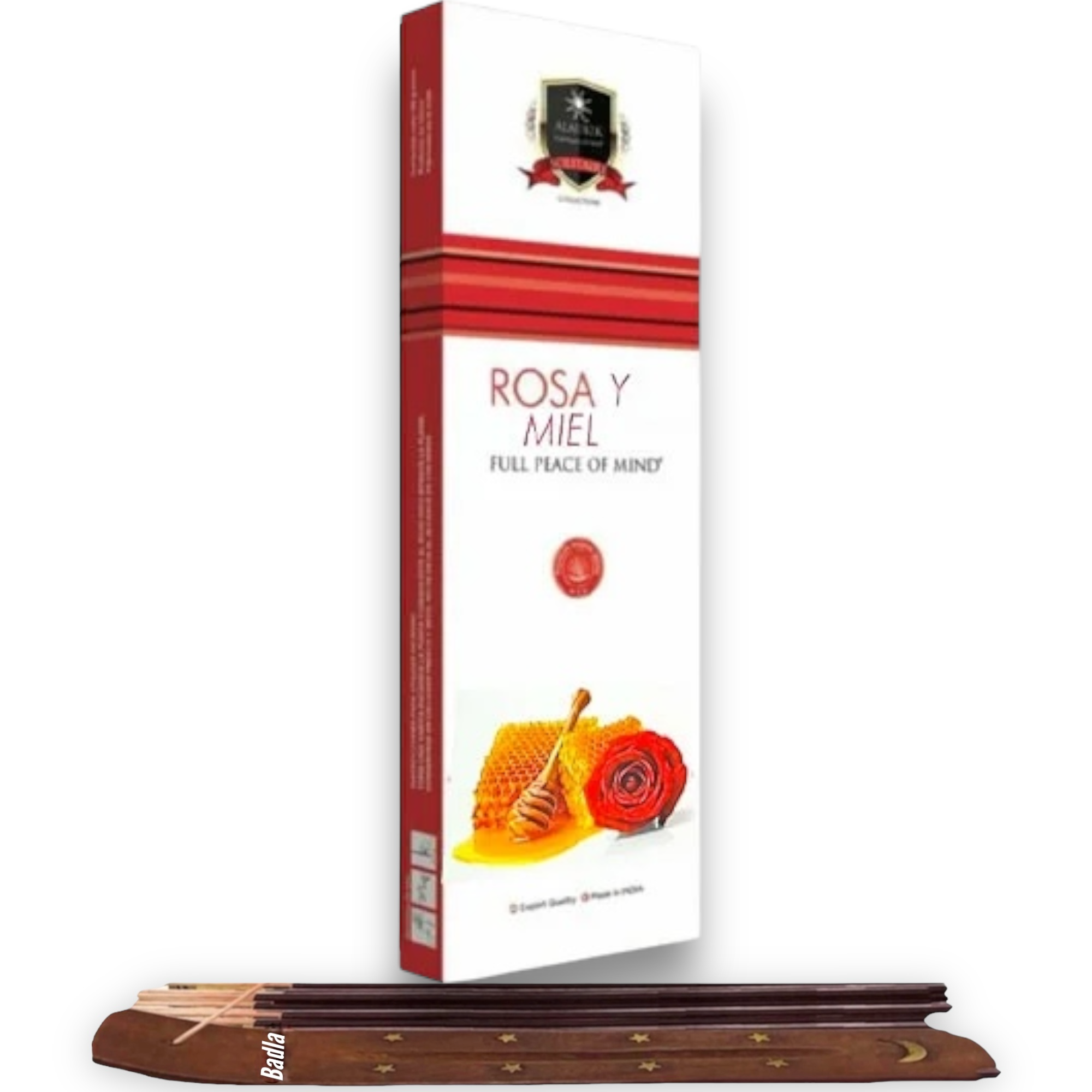 Incienso ALAUKIK Premium | Varitas 90 g | Colección Solitaire | Porta Incienso Incluido