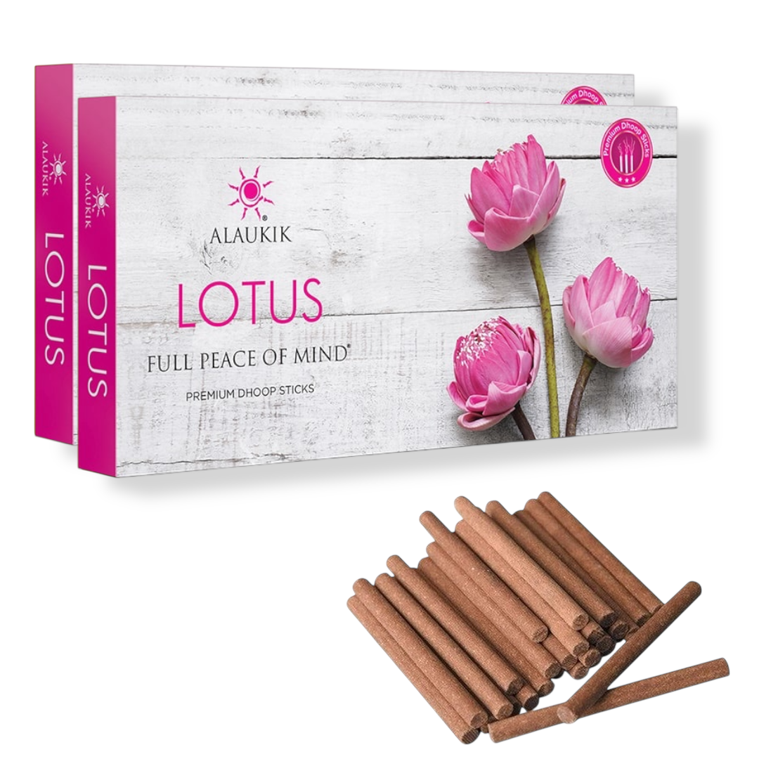 Incienso ALAUKIK Premium | Dhoop Sticks 100 g | Coleccion Dhoop | Porta Incienso Incluido