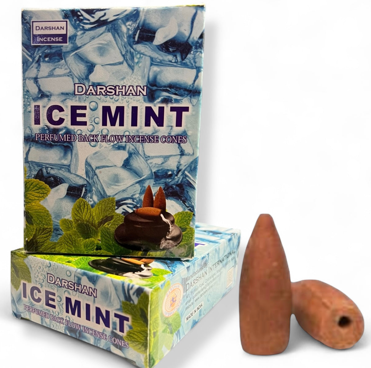 Incienso Conos de Cascada DARSHAN | Backflow 40 pz | Distintos Aromas Hechos a Mano en la India |