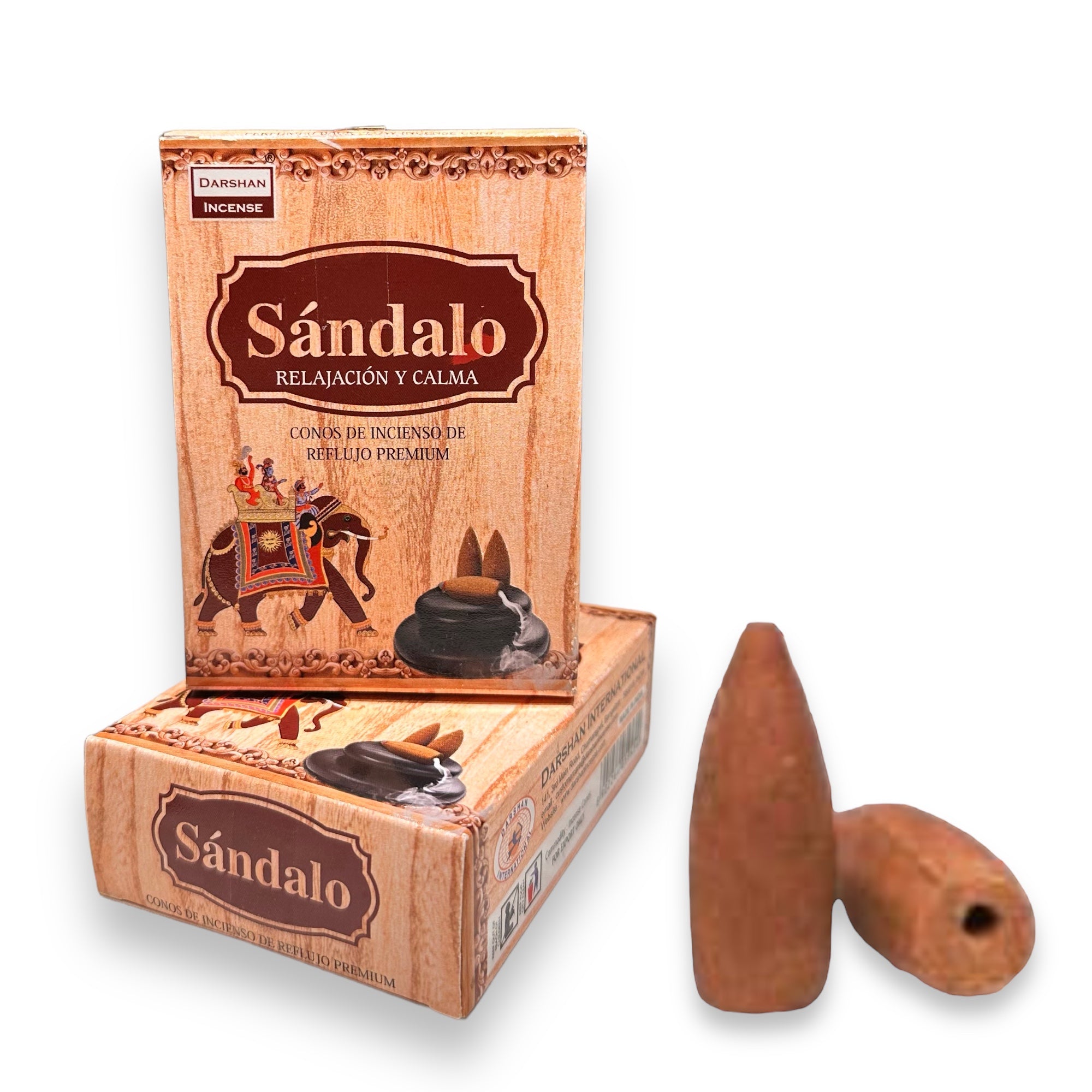 Incienso Conos de Cascada DARSHAN | Backflow 40 pz | Distintos Aromas Hechos a Mano en la India |