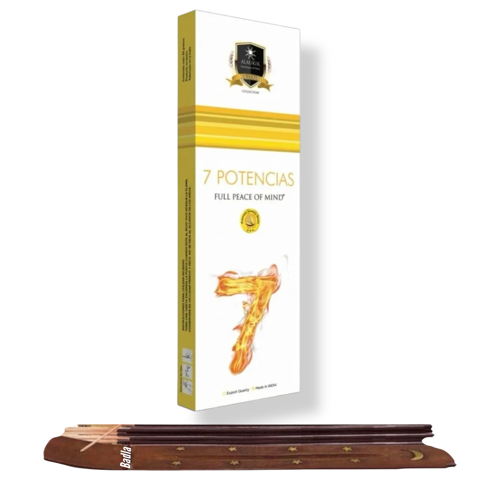 Incienso ALAUKIK Premium | Varitas 90 g | Colección Solitaire | Porta Incienso Incluido