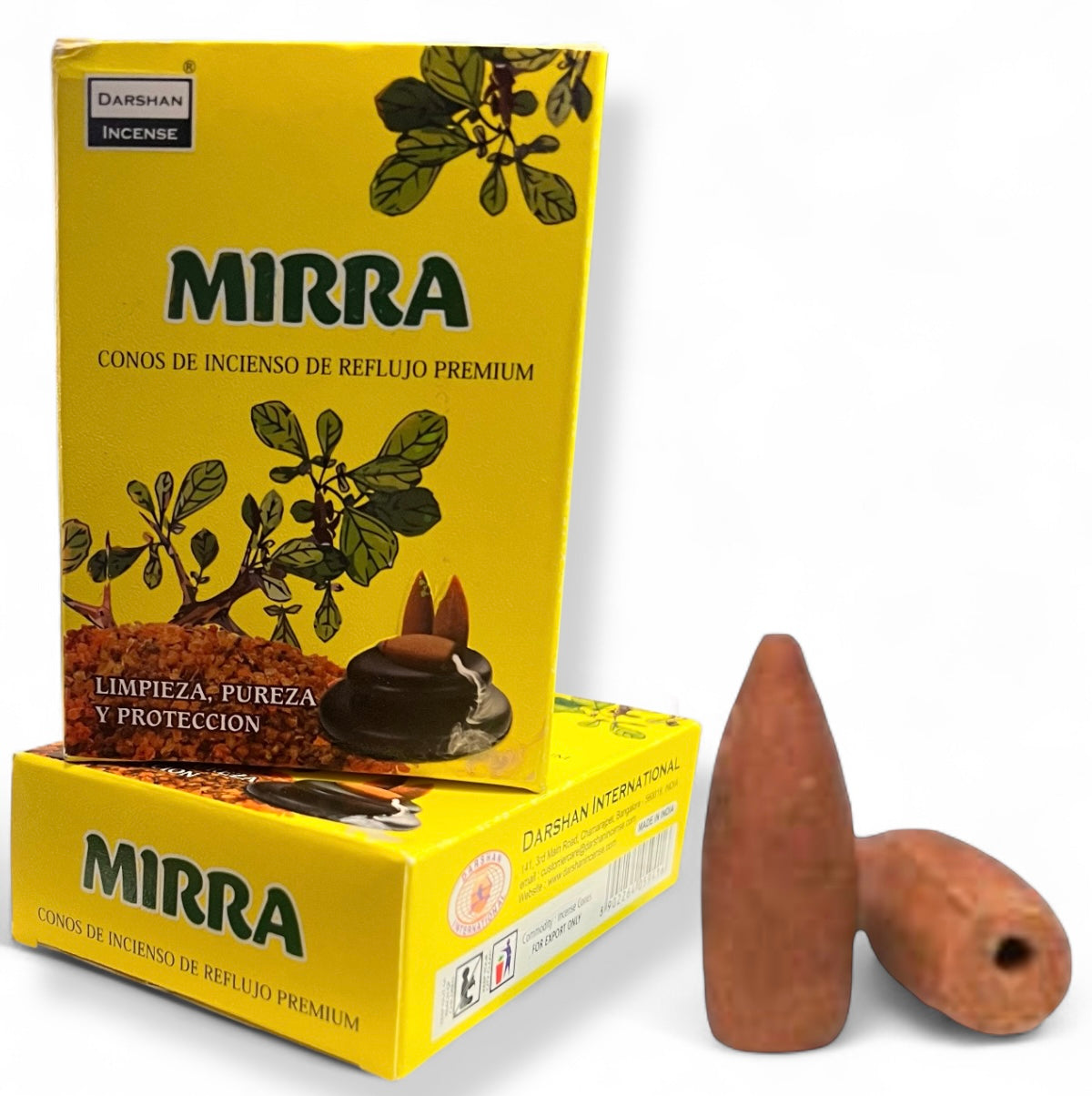 Incienso Conos de Cascada DARSHAN | Backflow 40 pz | Distintos Aromas Hechos a Mano en la India |