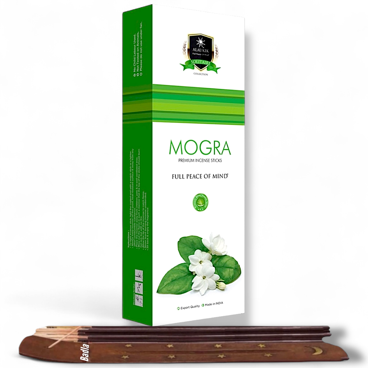 Incienso ALAUKIK Premium | Varitas 250 g | Colección Jumbo | Porta Incienso Incluido