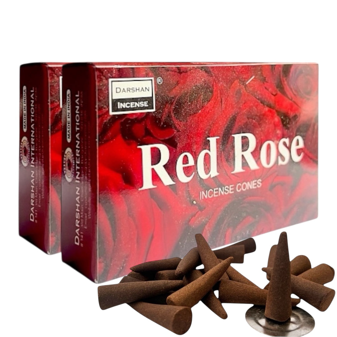 Incienso Conos DARSHAN | Flujo Normal 40 pz | Distintos Aromas Hechos a Mano en la India |