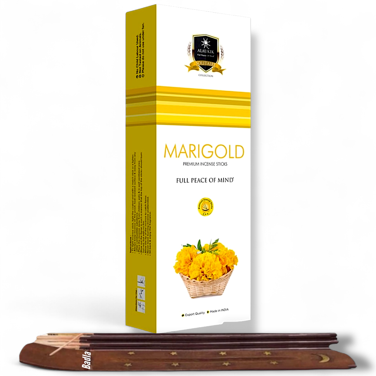 Incienso ALAUKIK Premium | Varitas 250 g | Colección Jumbo | Porta Incienso Incluido