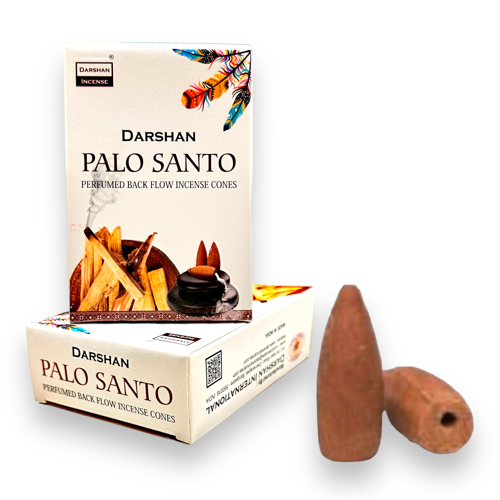 Incienso Conos de Cascada DARSHAN | Backflow 40 pz | Distintos Aromas Hechos a Mano en la India |