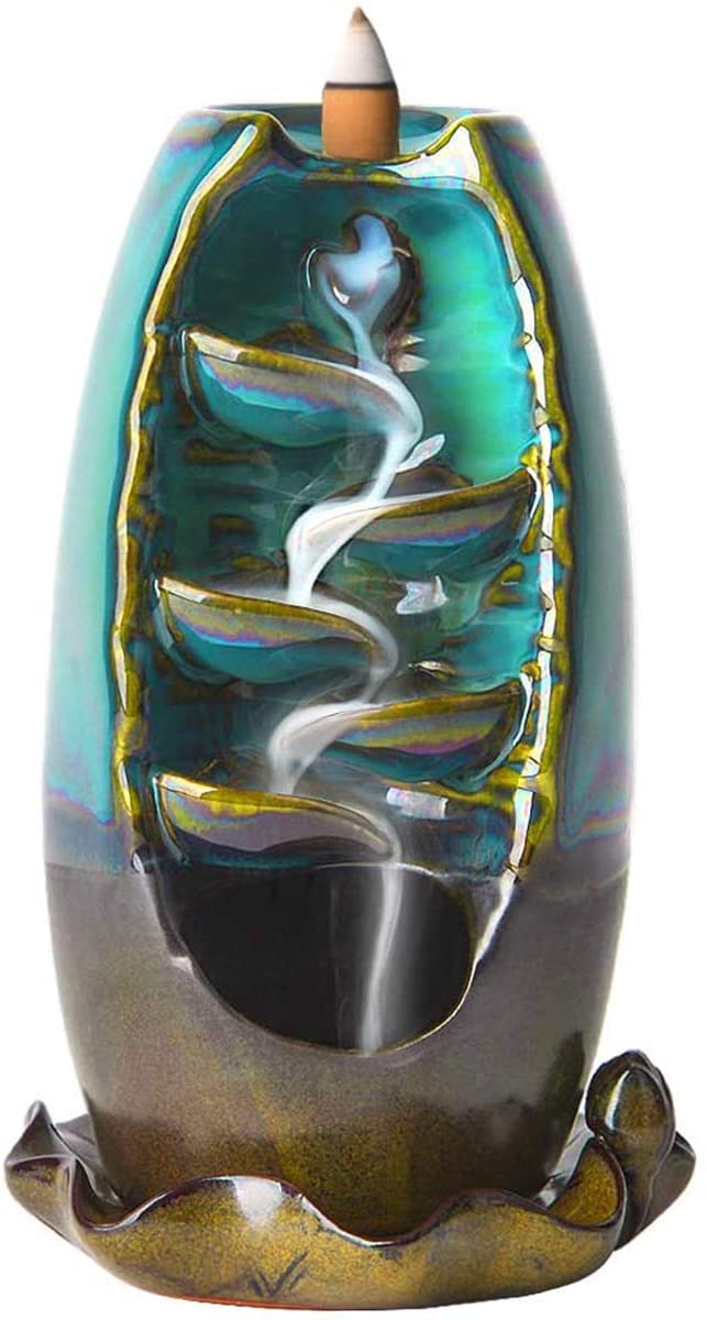 Incienso Conos de Cascada, Reflujo BADLA | Backflow de 2.7cm | Distintos Aromas Hechos a Mano en la India |