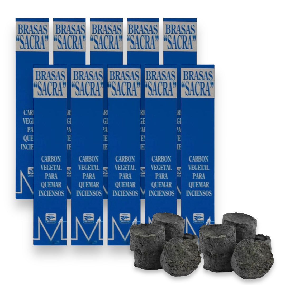 Carbón Vegetal BRASA SACRA | Brisqueta Inodora 35mm x 25mm |